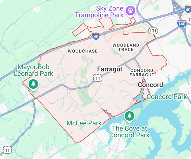 Farragut-map