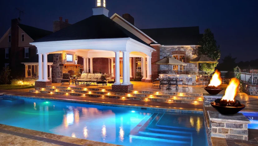 Popular Backyard Lighting for Spaces With A Pool