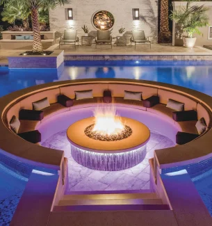 Backyard Fire Pit Landscaping Ideas | Silver Line Pool